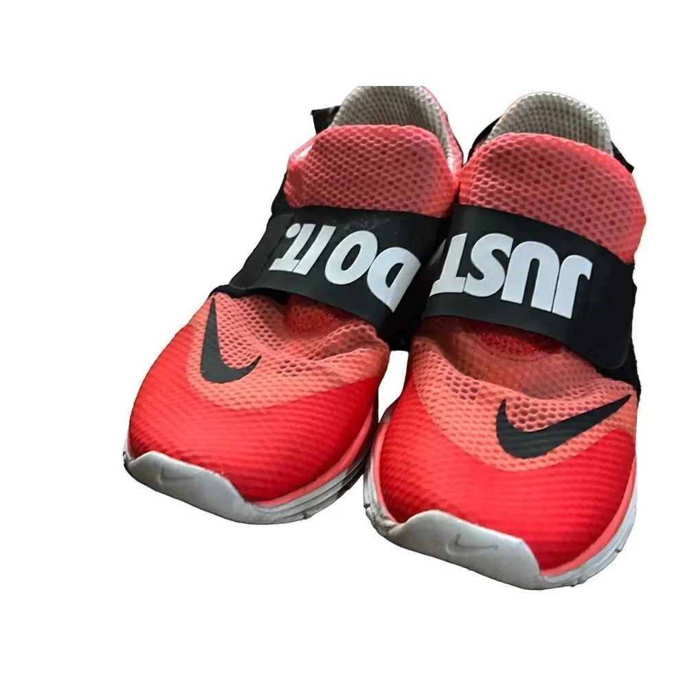 RARE Nike Lunarfly 306 JUST DO‎ IT Light Crimson White Black Sz 9.5 644395-600